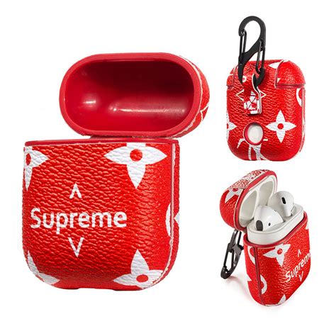 lv supreme airpod case|phone case that holds airpods.